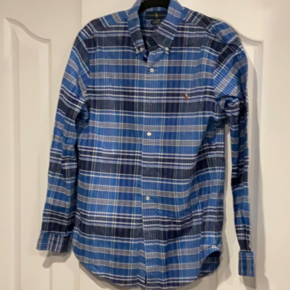 Ralph Lauren Button Down Slim Fit Stretch Oxford Shirt